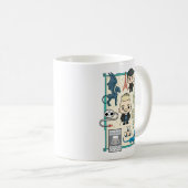 GELLERT GRINDELWALD™ & Barebone-Cartoon Kaffeetasse (VorderseiteRechts)