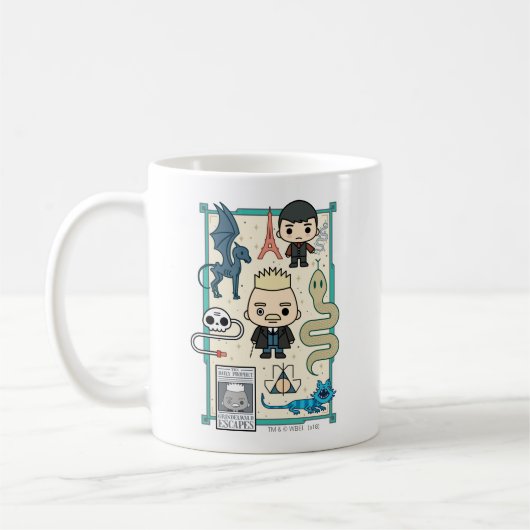 GELLERT GRINDELWALD™ & Barebone-Cartoon Kaffeetasse (Links)