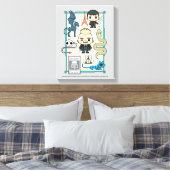 GELLERT GRINDELWALD™ & Barebone-Cartoon Leinwanddruck (Insitu (Schlafzimmer))