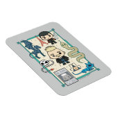 GELLERT GRINDELWALD™ & Barebone-Cartoon Magnet (Rechte Seite)