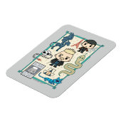 GELLERT GRINDELWALD™ & Barebone-Cartoon Magnet (Linke Seite)
