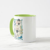 GELLERT GRINDELWALD™ & Barebone-Cartoon Tasse (Vorderseite Links)