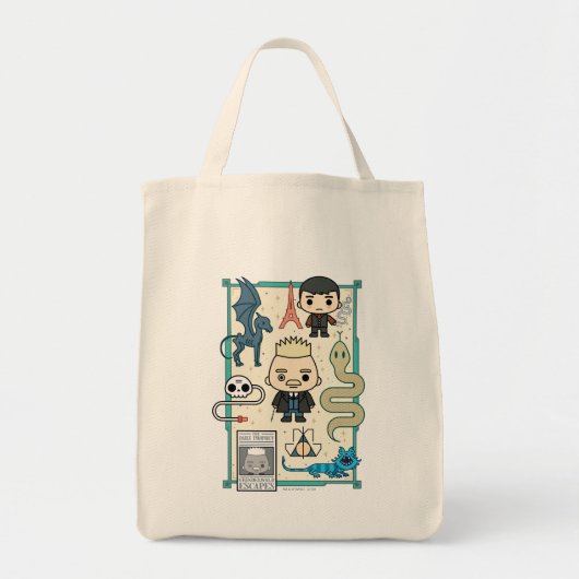 GELLERT GRINDELWALD™ & Barebone-Cartoon Tragetasche (Vorne)