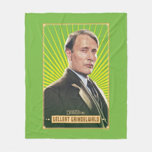 Gellert Grindelwald Character Graphic Fleecedecke (Vorderseite)