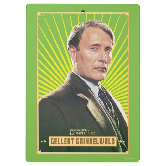 Gellert Grindelwald Character Graphic Klemmbrett (Rückseite)