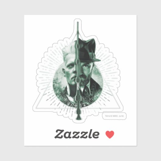 GELLERT GRINDELWALD™ Versus Dumbledor Aufkleber (Blatt)