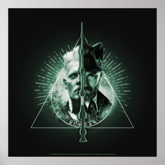 GELLERT GRINDELWALD™ Versus Dumbledor Poster (Vorne)