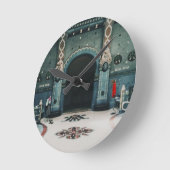 Gellért Thermal Bath - Budapest - Ungarn Runde Wanduhr (Winkel)