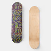 Gelli-Print-Schablonen-Abstraktkunst Skateboard (Vorderseite)