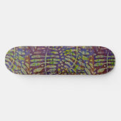 Gelli-Print-Schablonen-Abstraktkunst Skateboard (Horizontal)