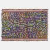 Gelli Print Stift Abstrakte Kunst Decke (Vorderseite)