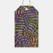 Gelli Print Stift Abstrakte Kunst Geschenkanhänger (Rückseite)