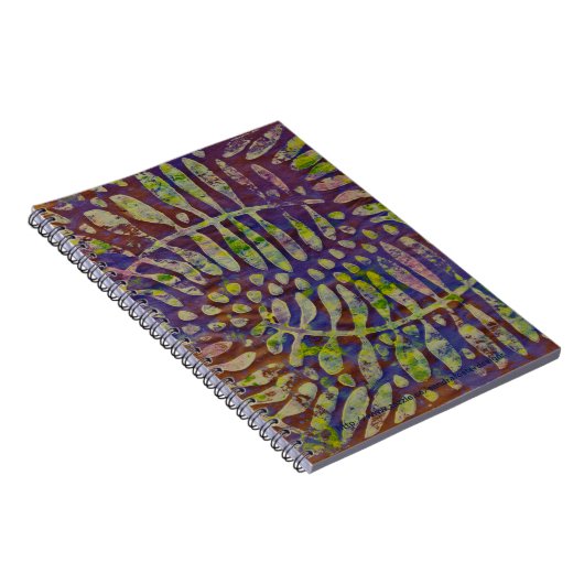 Gelli Print Stift Abstrakte Kunst Notizblock (Rechte Seite)