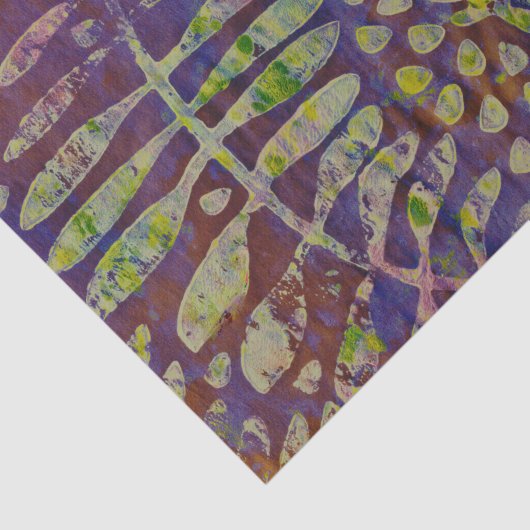 Gelli Print Stift Abstrakte Kunst Seidenpapier (Ausschnitt)