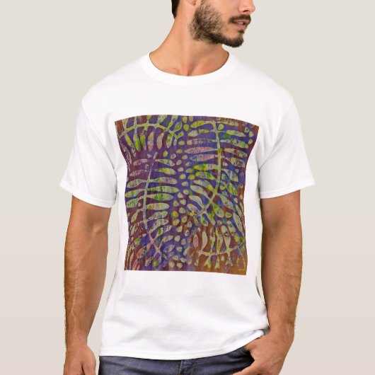 Gelli Print Stift Abstrakte Kunst T-Shirt (Vorderseite)