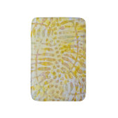 Gelli Printed Golden Blätter Badematte (Vorderseite Vertikal)