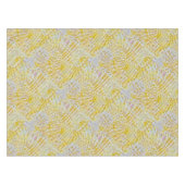 Gelli Printed Golden Blätter Tischdecke (Vorderseite (Horizontal))