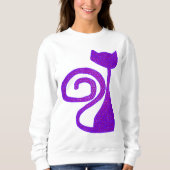 Gelockt-Schwanz Katzen-Kleidung Sweatshirt (Vorderseite)