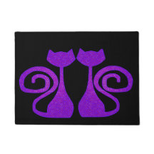 Gelockt-Schwanz Katzen-Tür-Matte