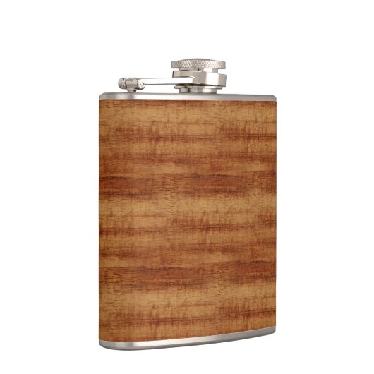 Gelockte Koa Akazien-hölzerner Korn-Blick Flachmann (Rechts)