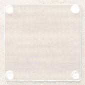 Gelockte Koa Akazien-hölzerner Korn-Blick Glasuntersetzer (Rückseite)