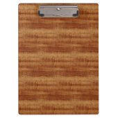 Gelockte Koa Akazien-hölzerner Korn-Blick Klemmbrett (Vorderseite)