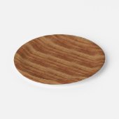 Gelockte Koa Akazien-hölzerner Korn-Blick Pappteller (Schrägansicht)