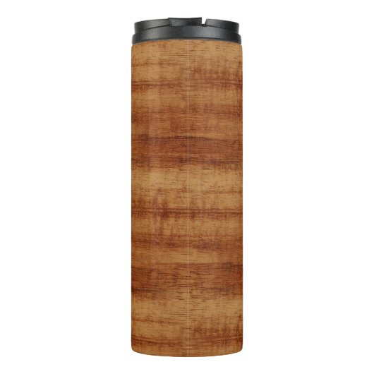 Gelockte Koa Akazien-hölzerner Korn-Blick Thermosbecher (Rückseite)
