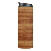 Gelockte Koa Akazien-hölzerner Korn-Blick Thermosbecher (Nach rechts gedreht)