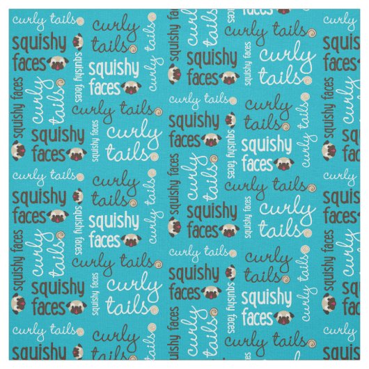 Gelockte Schwanz-Squishy Gesichts-Gewebe Stoff (Muster)