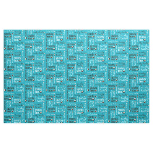 Gelockte Schwanz-Squishy Gesichts-Gewebe Stoff (Fat Quarter (45,7 x 55,9 cm))