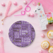 Gelockte Schwanz-Squishy Gesichts-Spaß-Art Pappteller (Party)