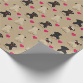 Gelockte Schwänze, Squishy Geschenkpapier (Ecke)