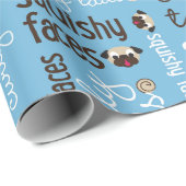 Gelockte Schwänze, Squishy Geschenkpapier (Rolleneckpunkt)