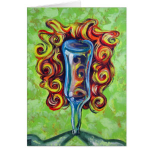 Gelockter Flaschen-Kopf