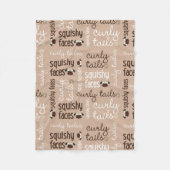 Gelockter Schwanz, Squishy Fleecedecke (Vorderseite)