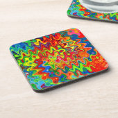 Gelocktes Farbkorken-Untersetzer-Set Untersetzer (Linke Seite)