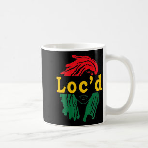 gelocktes Haar schwarze Frau Melanin Mädchen Junet Kaffeetasse