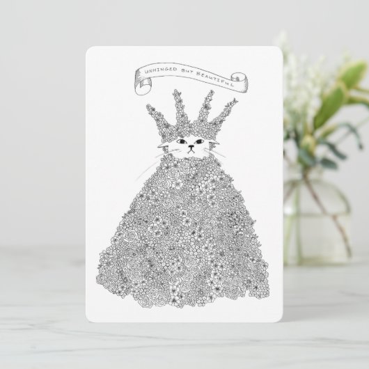 Gelöstes, aber schönes zweiseitiges zeichn einladung (Stehend Vorderseite)