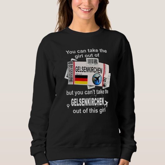 Gelsenkirchen Boarding Pass Gelsenkirchen Girl Sweatshirt (Vorderseite)