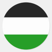 Gelsenkirchen, deutsche Flagge Runder Aufkleber (Vorderseite)