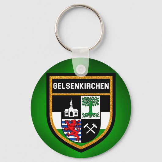 Gelsenkirchen-Flag Schlüsselanhänger (Vorderseite)