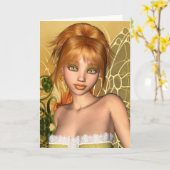 Gelsey Fairy Greetings Card Karte (Gelbe Blume)