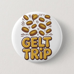Gelt Trip Funny Hanukkah jüdisch Jude Hebräische K Button