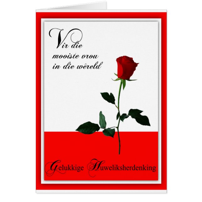 Gelukkige Huweliksherdenking (Vorne)