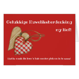 Gelukkige Huweliksherdenking mein Leben!