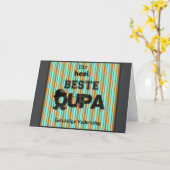 Gelukkige Vadersdag Oupa Karte (Gelbe Blume)