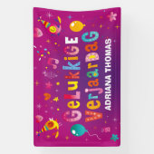 Gelukkige verjaardag banner (Vertikal)