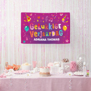 Gelukkige verjaardag banner
