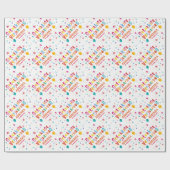 Gelukkige verjaardag geschenkpapier (Flach)